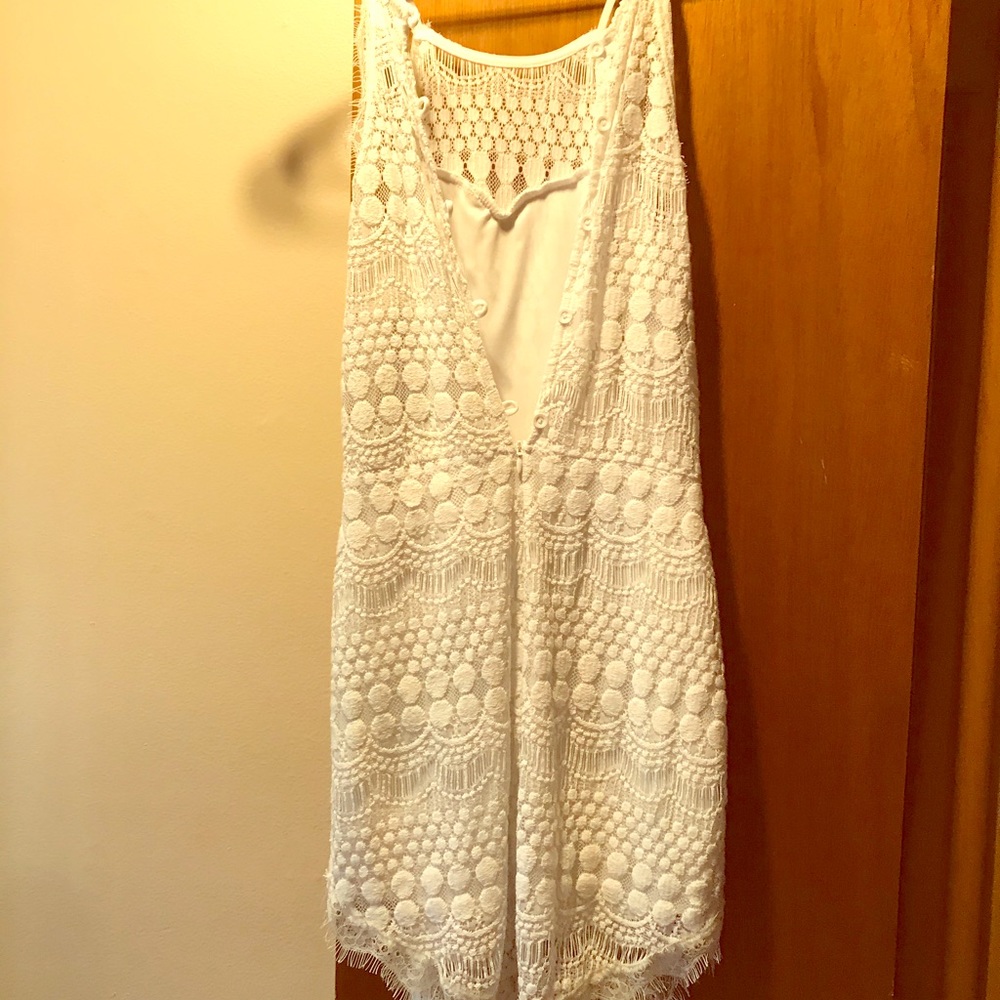 White lace dress